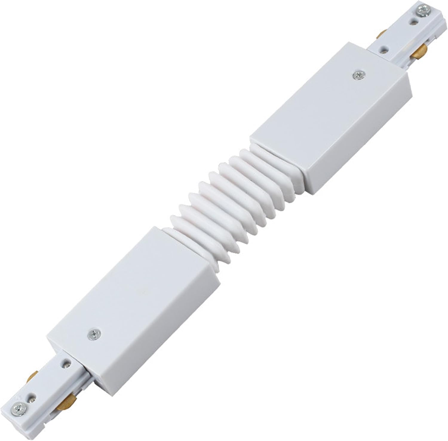 H Track Lighting Live End Cord Kit, 1PCS 4.9FT Track Live End Connector with Cord Plug for H Type Single Circuit 3-Wire-1 Track Lighting System, White
