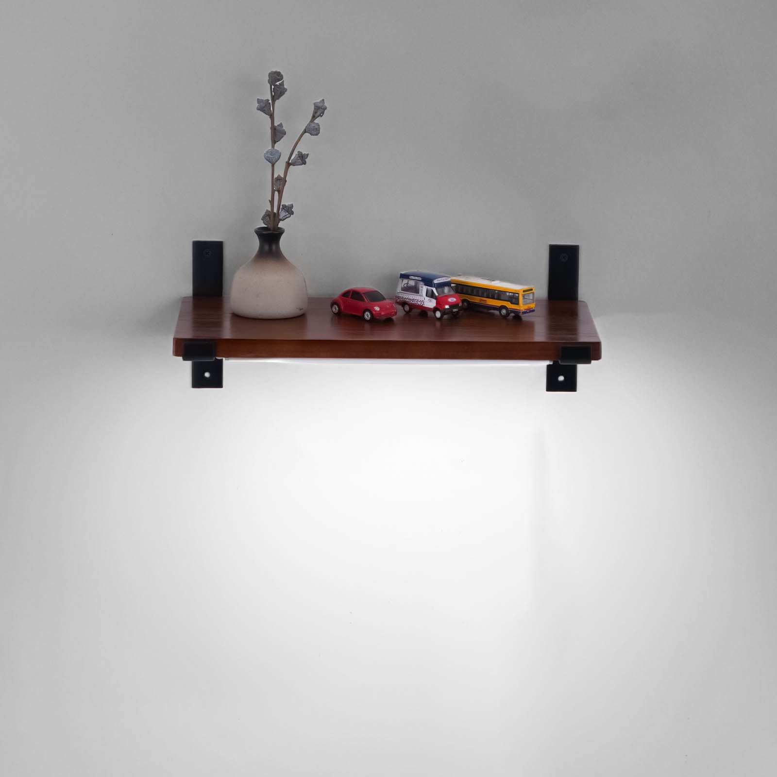 Touchless sensor light with shelf, bedside stand, and bathroom storage. No switch, gesture control