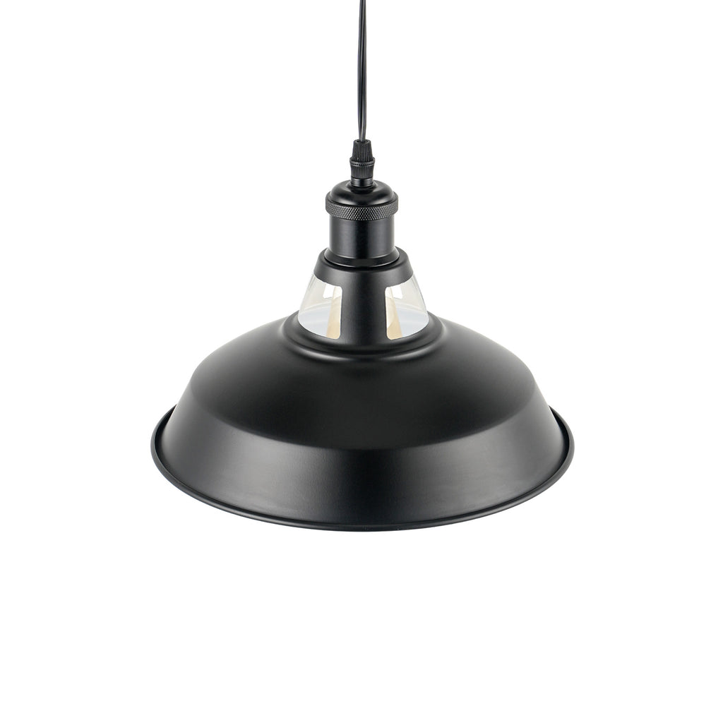 3pcs Adjustable Cable Track Light with Industrial Style Shade, Vintage Pendant Lighting, Suitable for Kitchen and Home, H-type Track J-type Track