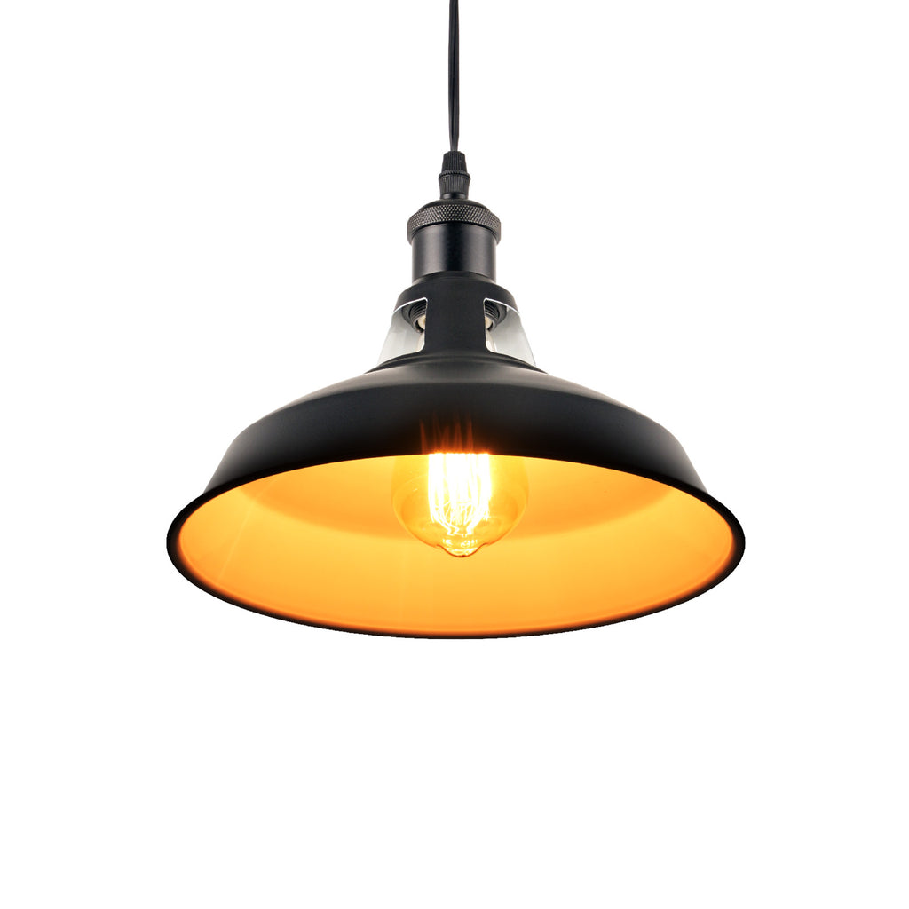 3pcs Adjustable Cable Track Light with Industrial Style Shade, Vintage Pendant Lighting, Suitable for Kitchen and Home, H-type Track J-type Track