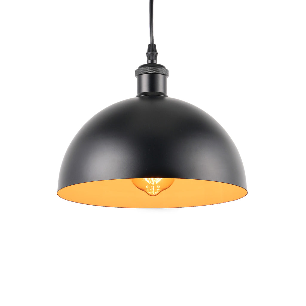 3pcs Adjustable Cable Track Light with Industrial Style Shade, Vintage Pendant Lighting, Suitable for Kitchen and Home, H-type Track J-type Track