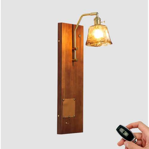 Medieval living room bedroom can be remotely controlled bedside wall lamp porch corridor B&B cafe wall decoration lamp shop door lamp.