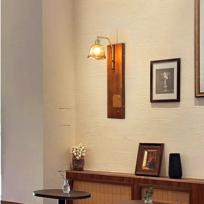 Rechargeable remote-controlled medieval wall lamp for bedroom, living room, porch, corridor, cafe, and shop
