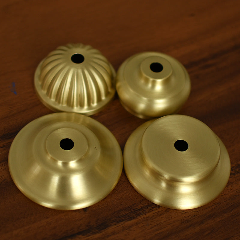 Kiven Antique Ceramic Vase Glass Kettle Brass Top Lamp Assembly Repair, Tapered Cover Lighting Accessories, DIY Middle Hole