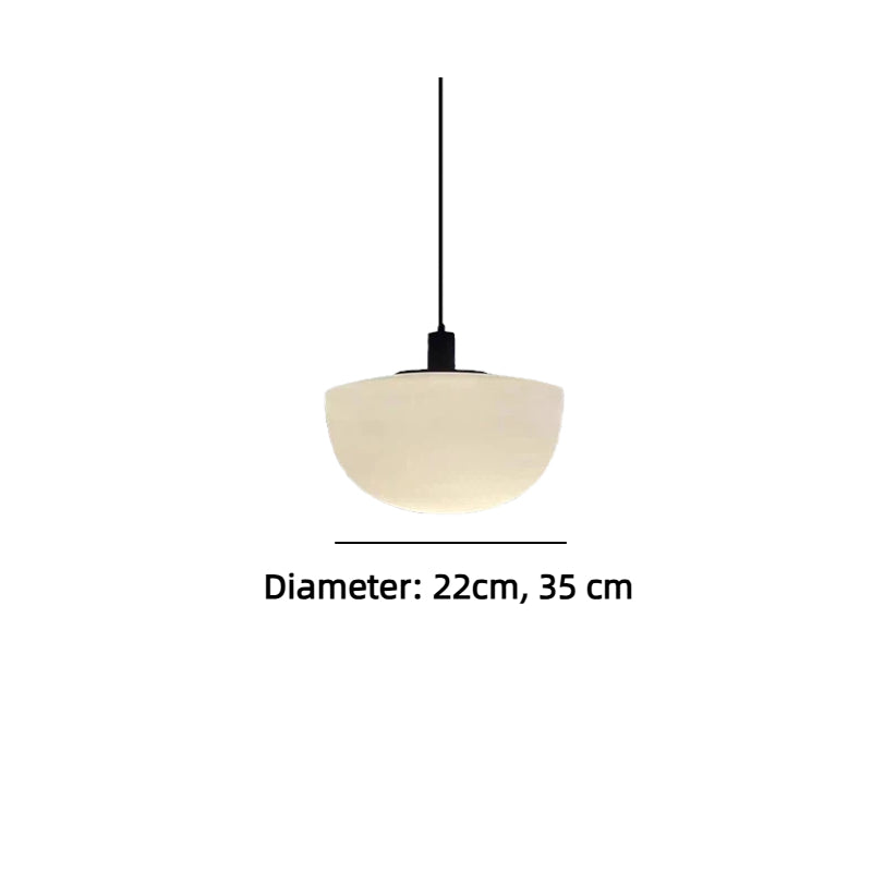 Kiven Nordic - Inspired Single - Head Glass Hanging Light, Modern Minimalist & Luxurious, Perfect for Dining Spaces, Cafes, Bedroom Setups, Storefronts & Bar Areas