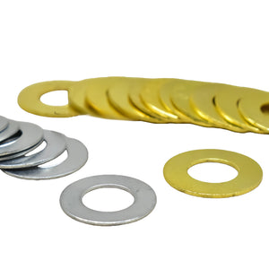 Kiven M10 Iron Alloy Washer, Round Flat Washer for Screws & Nuts - Fastener Hardware Accessory for Lighting Fixtures & Lamps