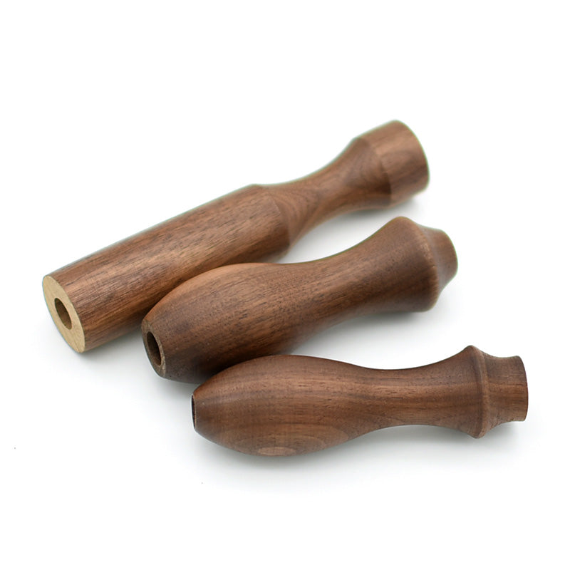 Decorative Handle for Edison - Style Copper Pendant Lights: Walnut - Colored Solid Wood Grip