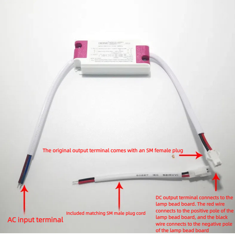 Kiven Flicker-Free LED Driver 7W 12W 20W 30W 50W for Ceiling Light, Indoor Lamp Power Supply