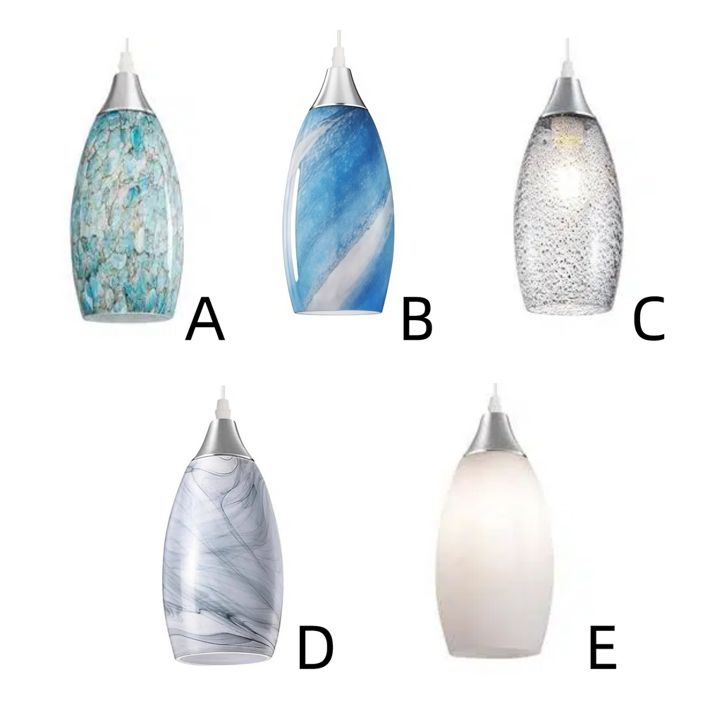 Kiven Nordic Marble Glass H Track Pendant Lights,Elevate Your Space,3-Lights(Bulb Not Included)
