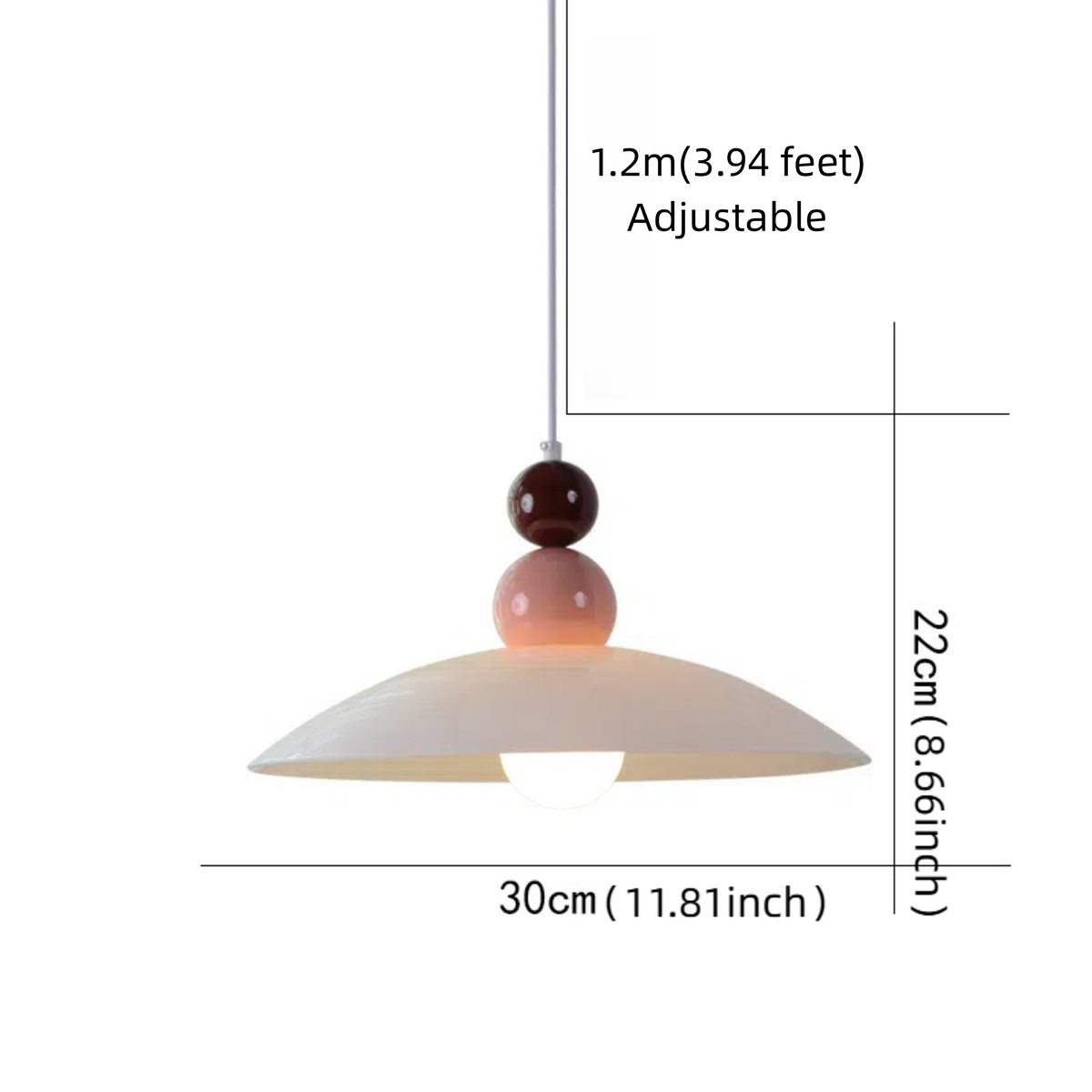Kiven Nordic Minimalist Light Luxury Creamy Pink H-Type Track Chandelier - Suitable for Bedrooms and Dining Rooms