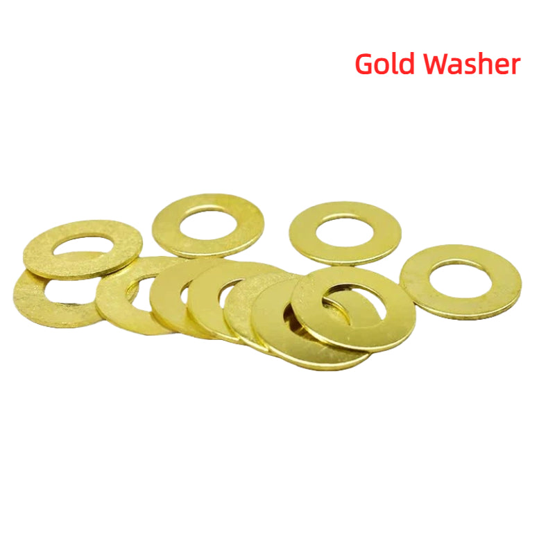 Kiven M10 Iron Alloy Washer, Round Flat Washer for Screws & Nuts - Fastener Hardware Accessory for Lighting Fixtures & Lamps