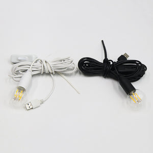 Kiven E14 Small Screw Base Lamp Holder with Wire, DIY Table Lamp Switch Cord, E14 Plug-in Extension Cord, Lighting Accessories(Customizable)
