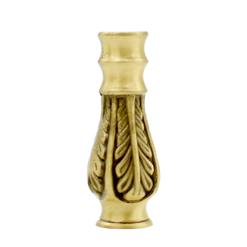 Solid Brass Fixing Column & Lamp Pole: Decorative Die-Cast Pattern Connecting Rod for Ceramic Antique Table Lamps in Study Rooms (Bottle Mouth Cover Mold)