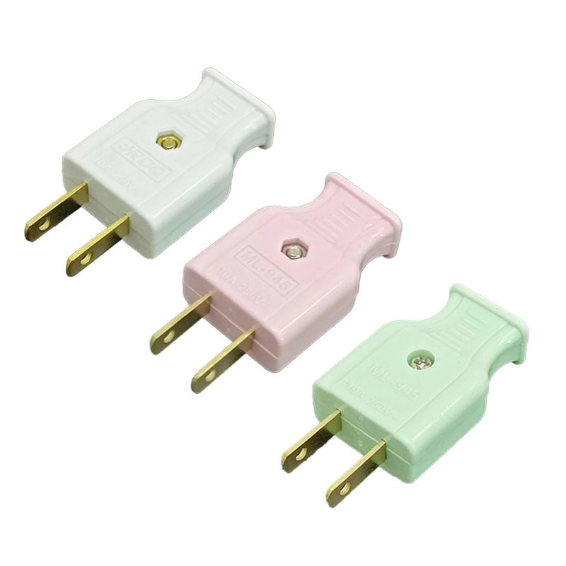Kiven 945 Two-Pin Three-Color Plug, Three-Color Plug, Colored Plug for Southeast Asia(Customizable)