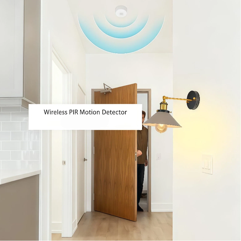Kiven Wireless PIR Motion Sensor Light Sensing 5600mAh Rechargeable Battery Operate LED Wall Sconce, No Drilling Adjustable Wall Mounted Light 2 Motion Sensors No Pair Required for Bathroom