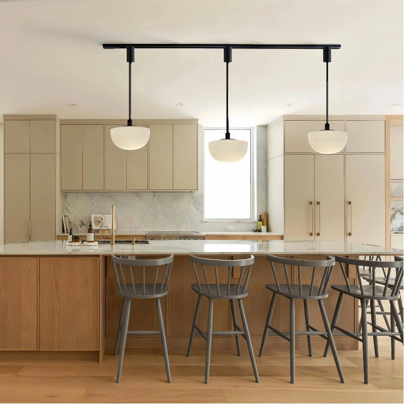 Kiven Nordic - Inspired Single - Head Glass Hanging Light, Modern Minimalist & Luxurious, Perfect for Dining Spaces, Cafes, Bedroom Setups, Storefronts & Bar Areas