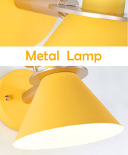 Load image into Gallery viewer, Battery Wireless Gooseneck Stem Pink/Yellow Wall Sconce Remote Dimmable