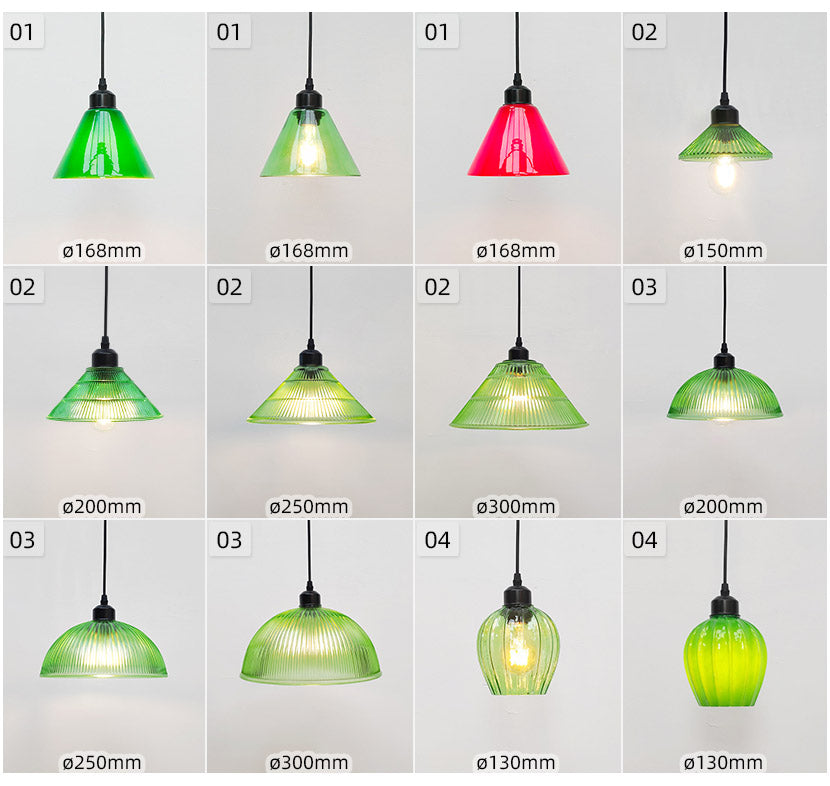 Kiven Retro Pendant Light, Nordic Vintage American Farmhouse Industrial Green Glass Shade, for Cafe Bar Restaurant Hallway Lighting