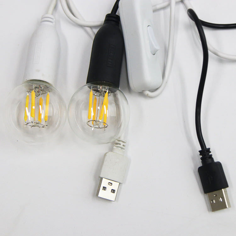 Kiven E14 Small Screw Base Lamp Holder with Wire, DIY Table Lamp Switch Cord, E14 Plug-in Extension Cord, Lighting Accessories(Customizable)