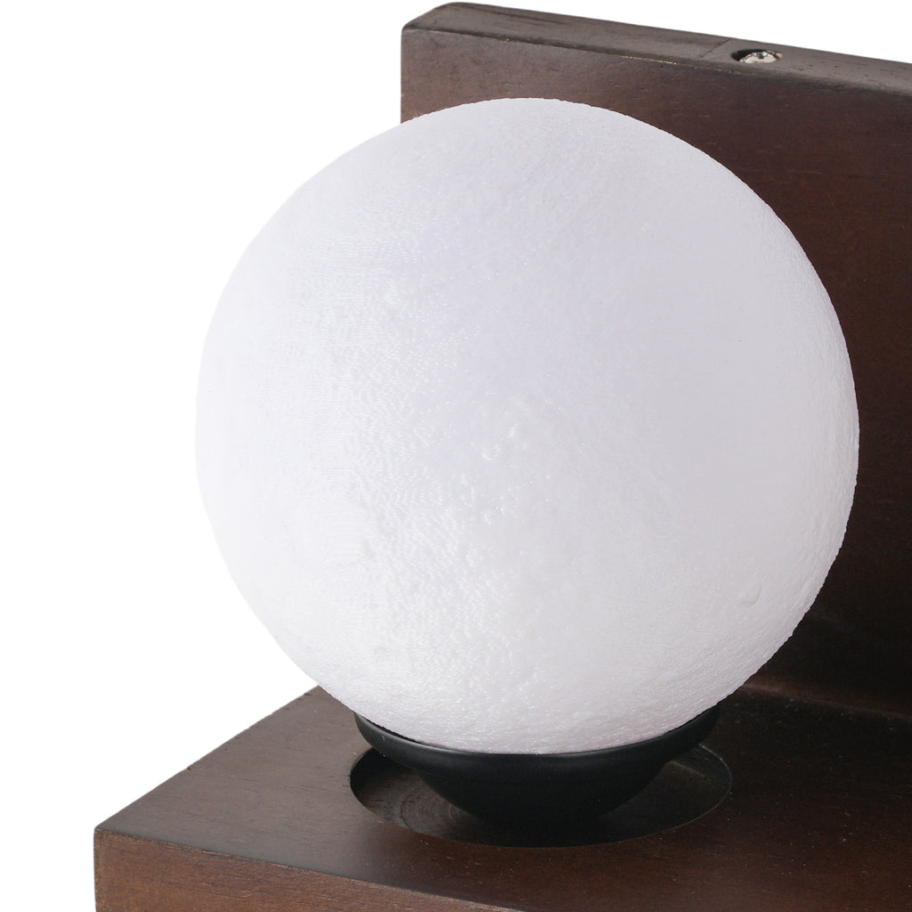Kiven battery-powered wall lamp with shelf, cordless wall lamp, remote control, tricolor mode, farmhouse wall lamp with rechargeable dimming lamp, suitable for bedroom, living room and office