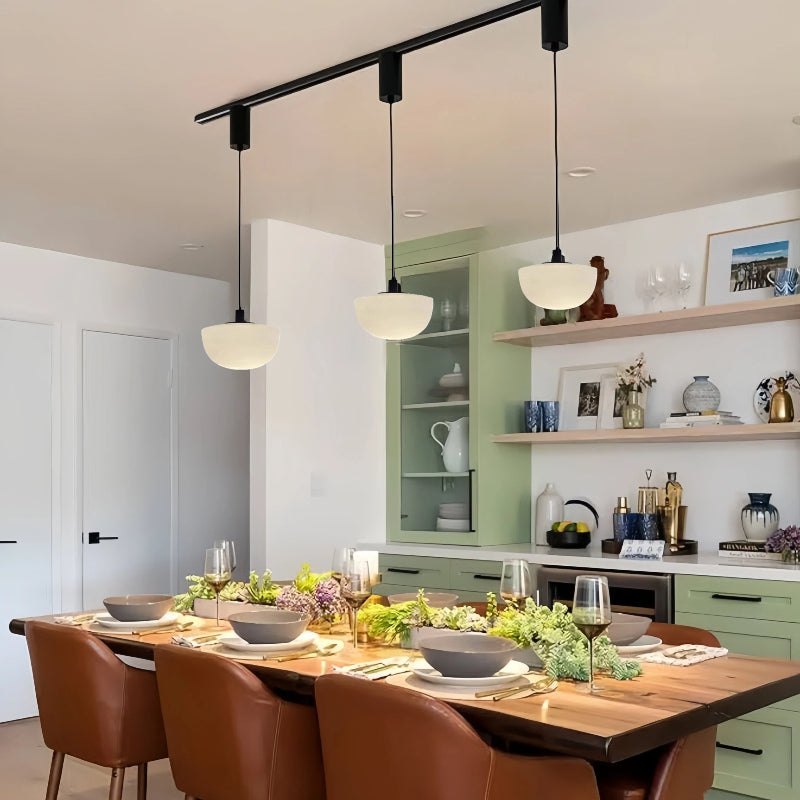 Kiven Nordic - Inspired Single - Head Glass Hanging Light, Modern Minimalist & Luxurious, Perfect for Dining Spaces, Cafes, Bedroom Setups, Storefronts & Bar Areas