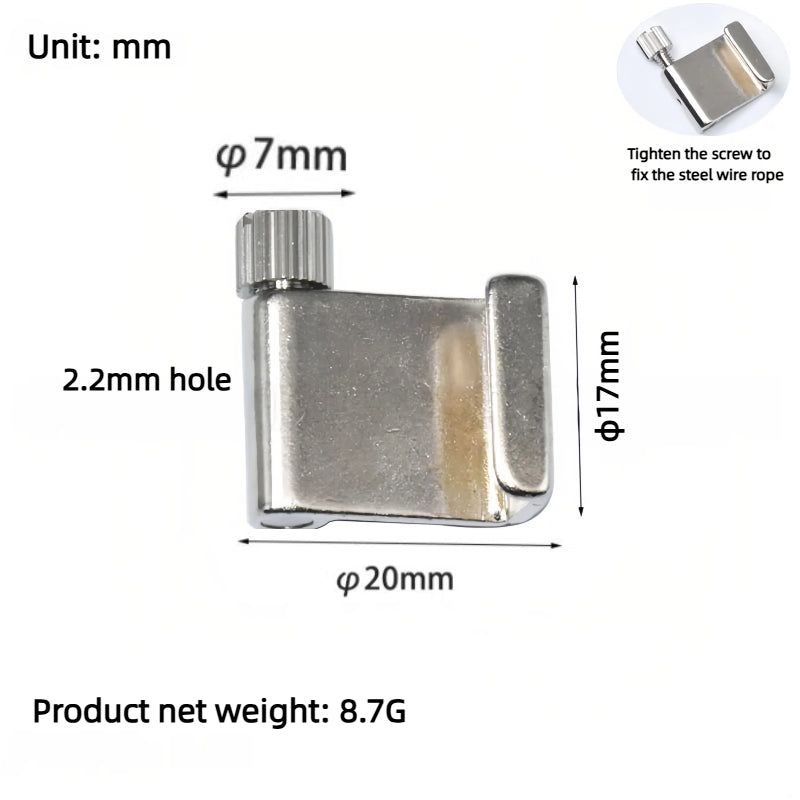 Kiven Adjustable Stainless Steel Wire Rope, Special for Chandeliers, Movable Hanging Hook for Paintings, Picture Frames, Track Hook, Lighting Wire Lock Accessories