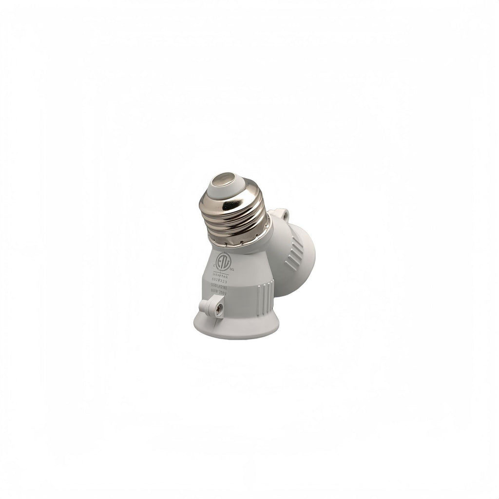 Kiven E26 - 2E26 Conversion Lamp Holder, E26 Twin Lamp Holder, North American ETL Certified Lamp Holder Converter(Customizable)