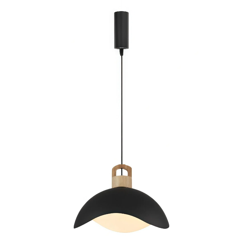 Kiven H-Type Track Lighting, Modern Halo Track Pendant Light with Blue Iron Shade, Adjustable Length Track Light Pedant for Bedroom Kitchen Home Lighting, 1-Light