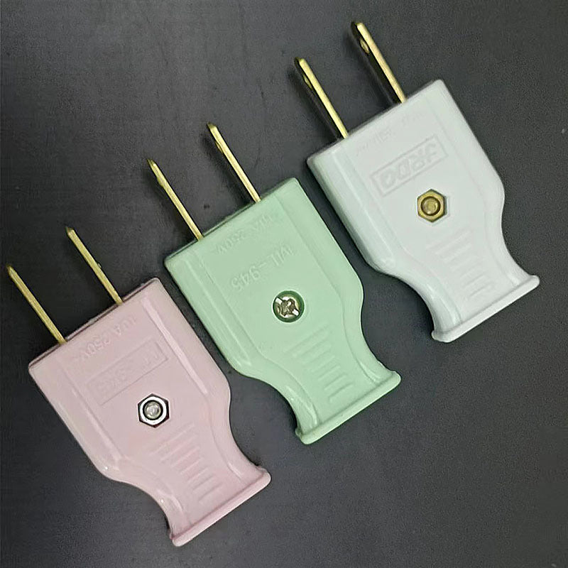 Kiven 945 Two-Pin Three-Color Plug, Three-Color Plug, Colored Plug for Southeast Asia(Customizable)