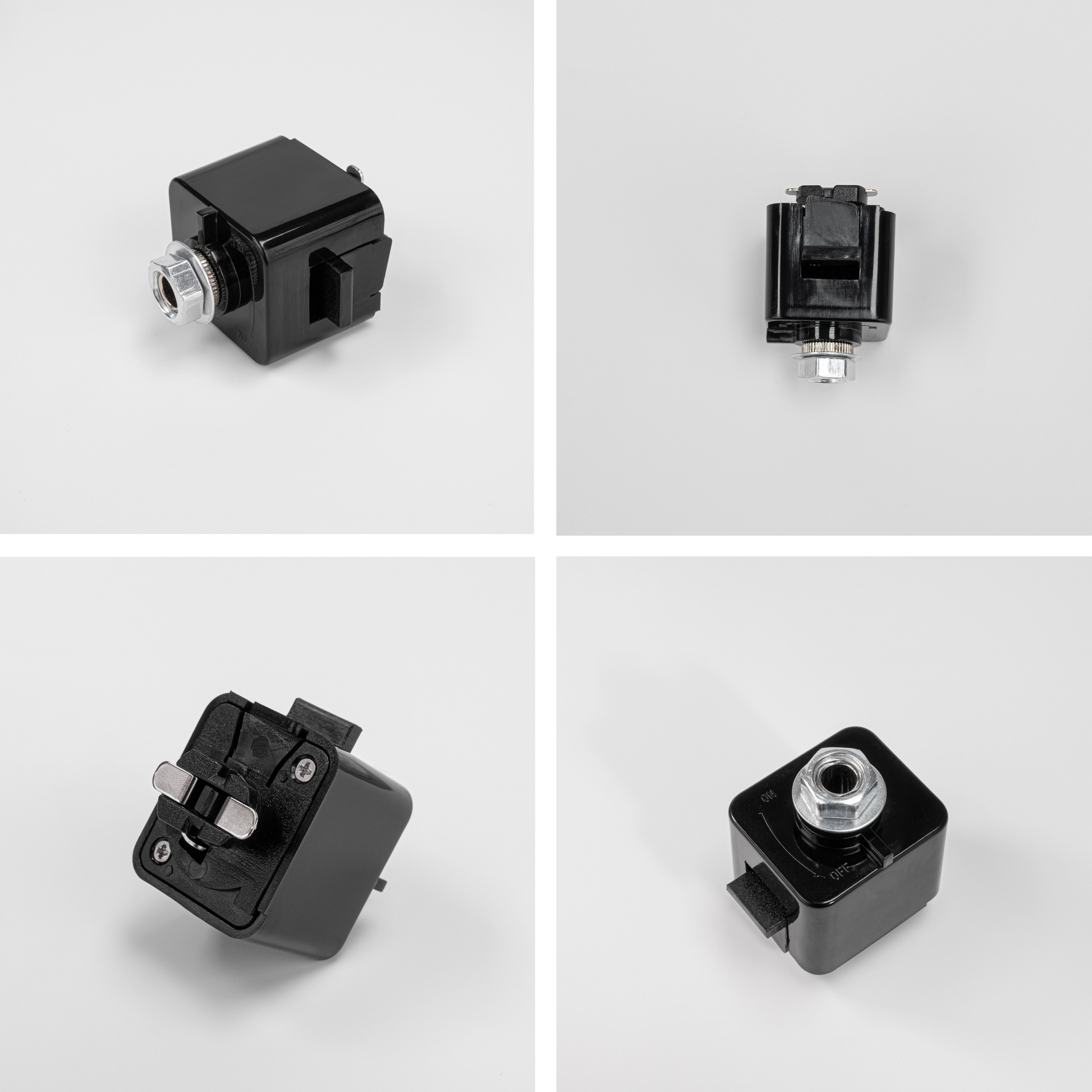 3-Pack J-Type Single Circuit 2-Wire Track Adapter Light Fittings Track Accessories Standing Finish for Stage Lighting DIY J Connection Compatible Parts White Tracking Connectors