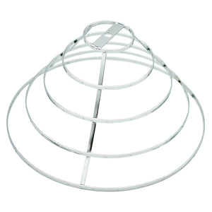 2-Pack Handmade Multi-Layer Lampshade Frame: 2/3/4/5-Tier Electroplated Iron Pendant Light Holder with Shell-Decorated Shade, for Bedroom