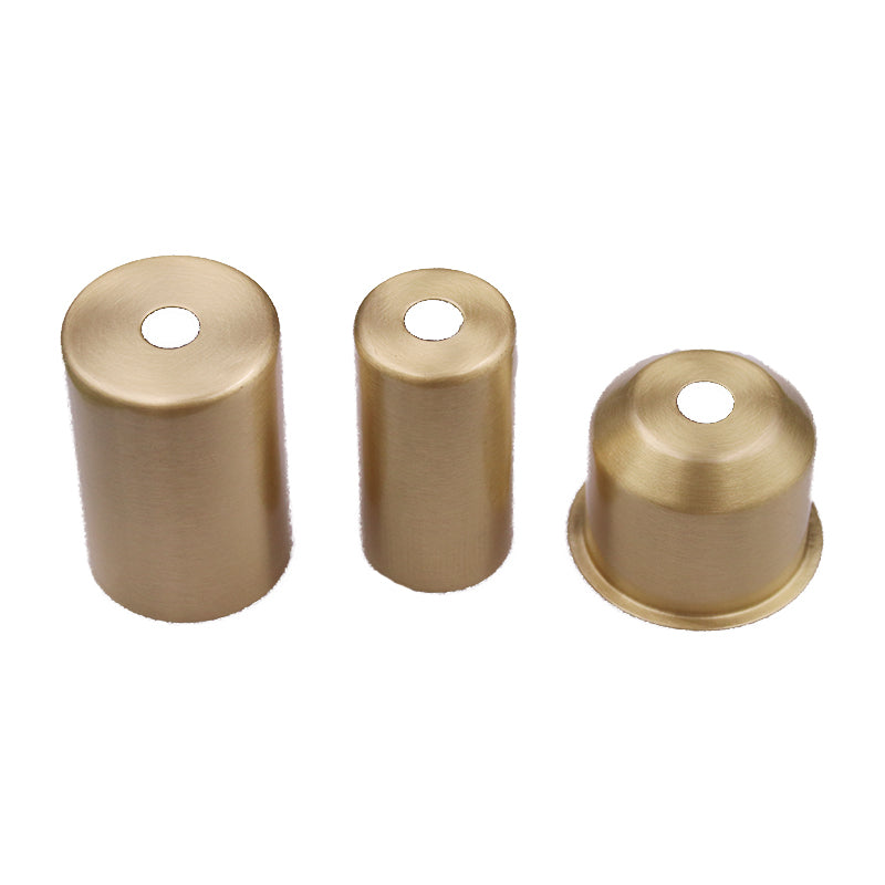 4-Pack Solid Copper Lamp Cups for G9/E27/E14/E40 Holders – Anti-Oxidation Brass Shades for DIY Ceiling, Table & Floor Lamp Assembly (Indoor/Outdoor)