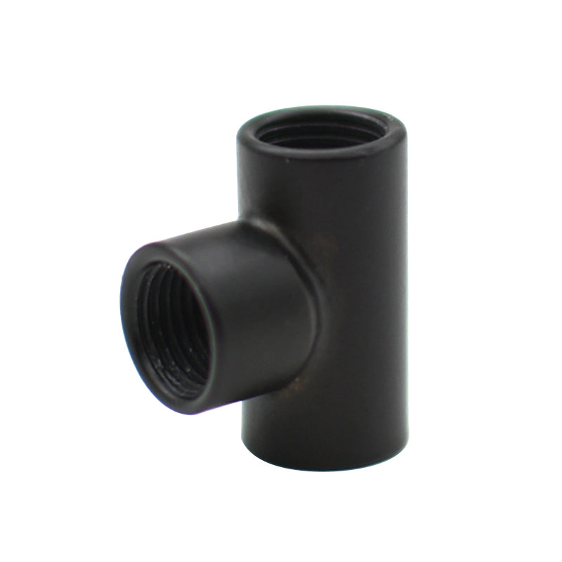 4-Pack M10 Iron T-shaped Connecting Nuts: 90-Degree Right-Angle Threads in Black and Gold, for Bedroom and Living Room Lighting Fixture Assembly