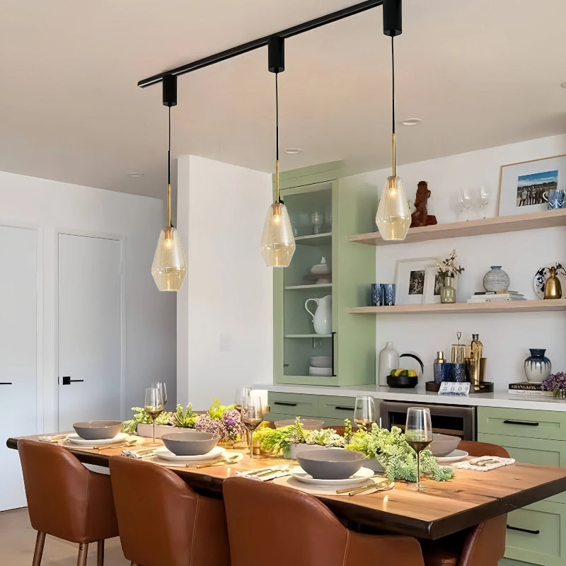 Kiven Nordic - Style Single - Head Glass Pendant Light for Dining Rooms: Modern, Minimalist & Luxuriously Chic, Ideal for Cafes, Bedrooms, Stores & Bars