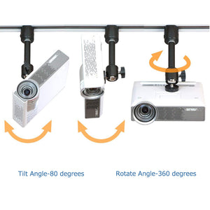 Ceiling Track Projector Mount Stand Angle Adjustable Portable Holder
