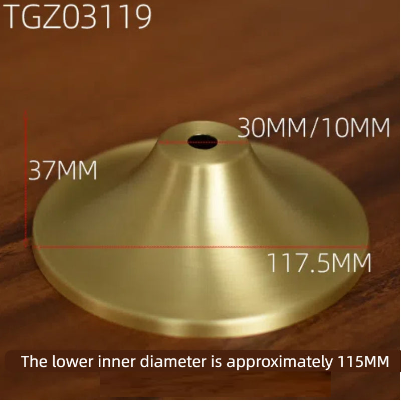 Kiven Antique Ceramic Vase Glass Kettle Brass Top Lamp Assembly Repair, Tapered Cover Lighting Accessories, DIY Middle Hole