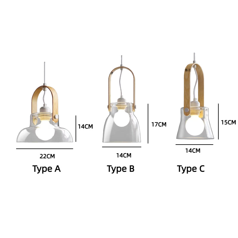 Kiven Nordic Modern Minimalist Single - Head Glass Pendant Lighting: Luxurious & Stylish, Ideal for Dining Tables, Cafes, Bedrooms, Retail Stores & Bar Countertops