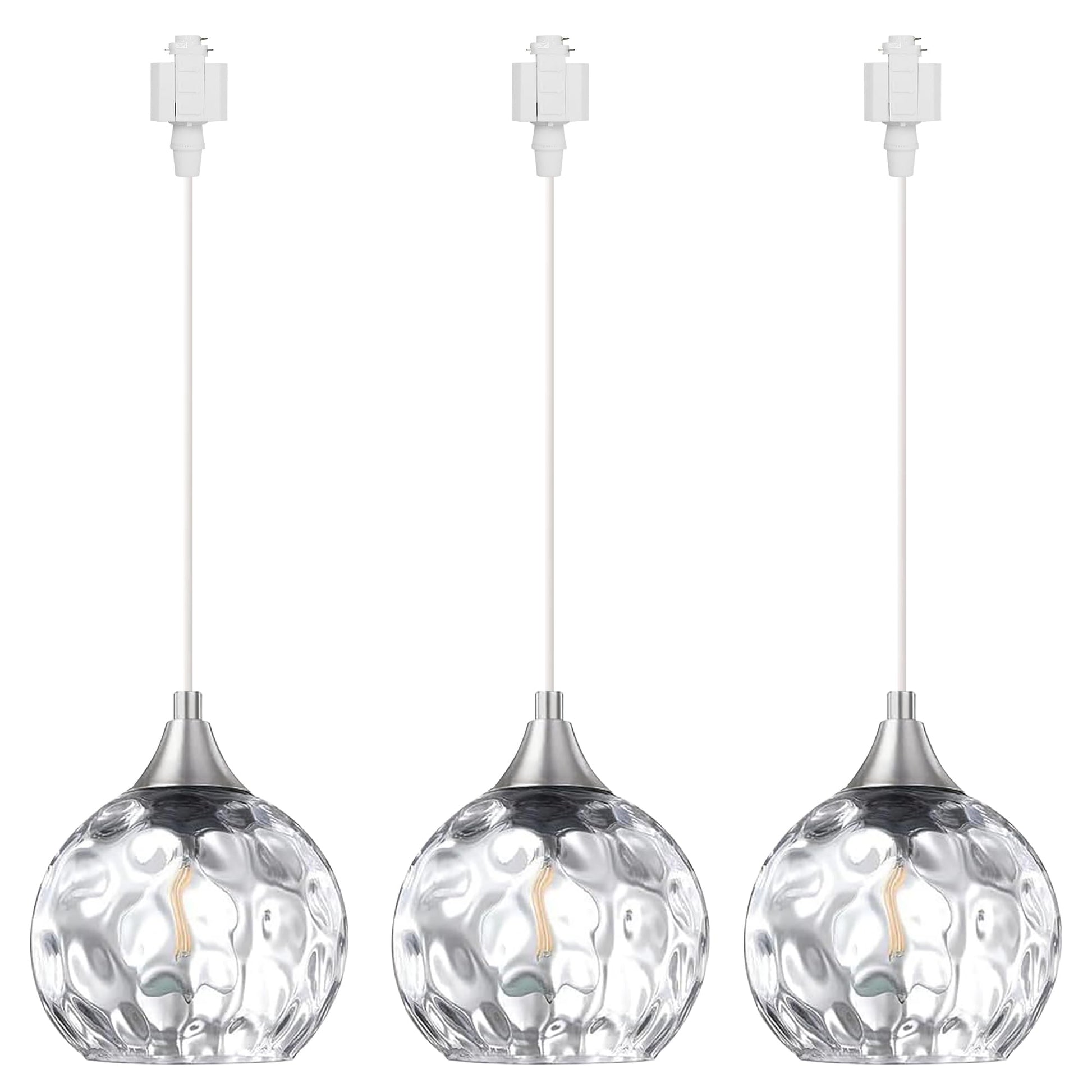 Track Lighting Pendants Modern Glass Globe Decorative Track Lighting Fixture For Kitchen Hallway