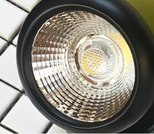 Kiven LED Accent Uplight with Foot Control On Off Switch， Handheld Sized Portable Spot Light, Black