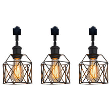 Load image into Gallery viewer, Hollow Cage Metal Shade Track Light Rotatable Tilt Adjustable Accent Lighting Vintage Design