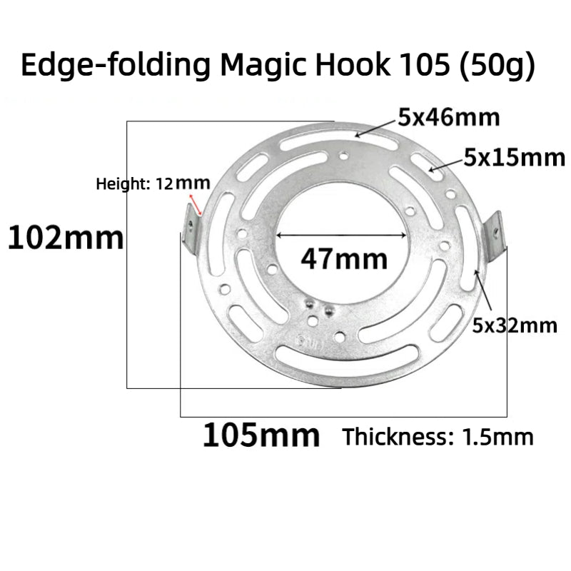 Kiven US Standard Ceiling Flanged Round Eight - Hook Plate for Cross - Border Lighting, Amazon Lighting Eight - Hook Plate Mounting Back Strip Bracket