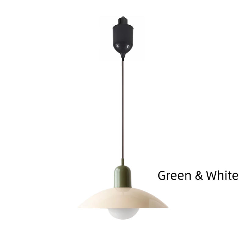 Kiven Nordic Style Simple Creative Retro Macaron H-Type Track Chandelier - Suitable for Dining Room, Bedroom & Bedside