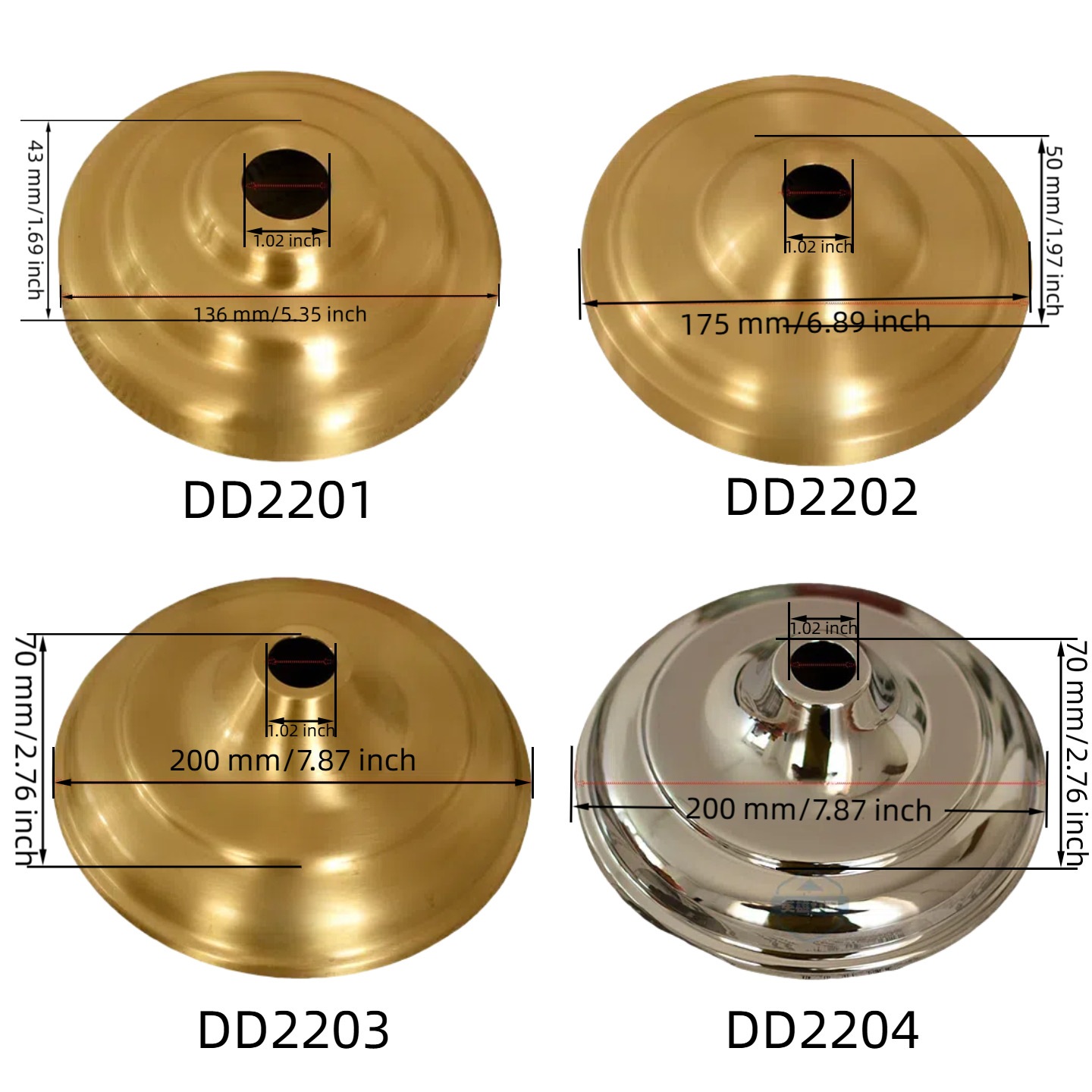 Kiven All-brass ceiling chandelier plate, crystal ironwork, all-copper ceiling chandelier plate, zipper chain, circular fixed base