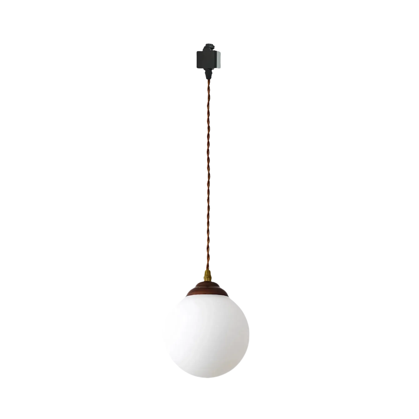 Kiven H-Type Track Lighting Pendants Antique and Meridian Style Dimmable White Frosted Glass Shade Globe Shape E26 Socket Restaurant Kitchen Centerpiece  Customizable(Bulbs Not Included.)