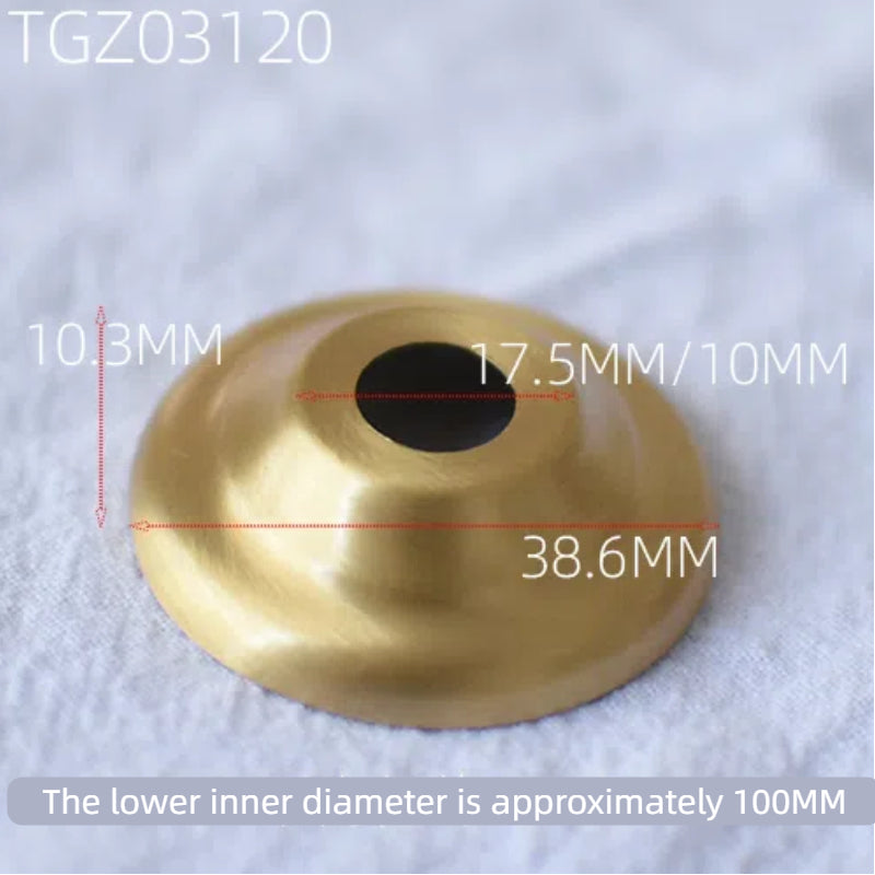 Kiven Antique Ceramic Vase Glass Kettle Brass Top Lamp Assembly Repair, Tapered Cover Lighting Accessories, DIY Middle Hole