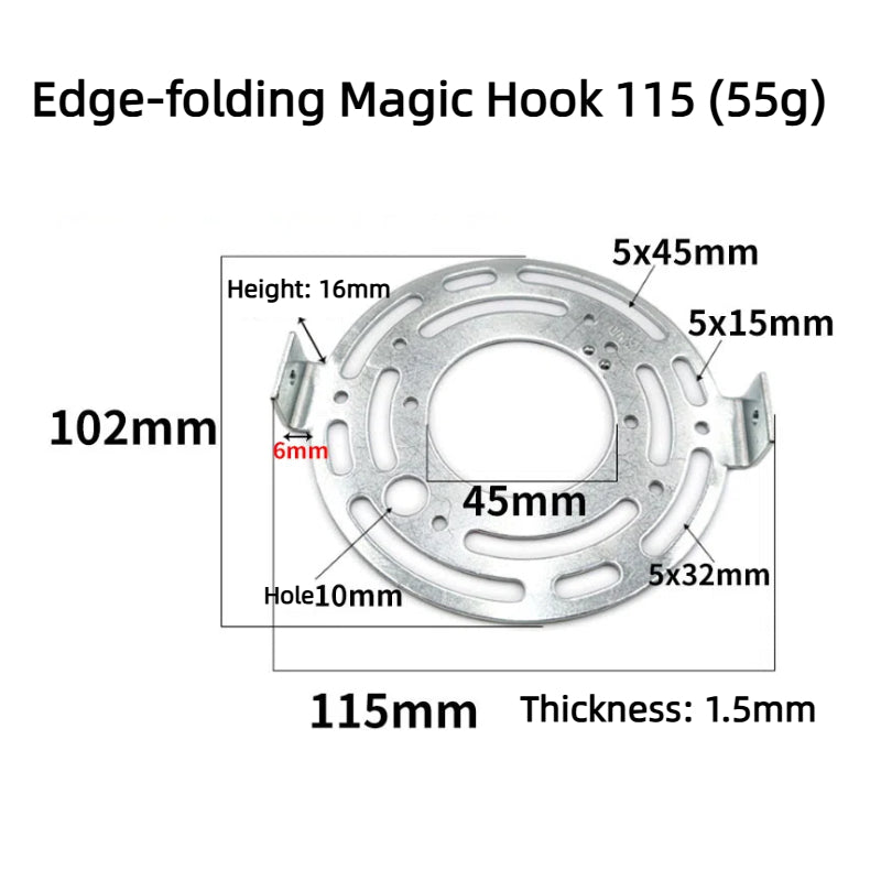 Kiven US Standard Ceiling Flanged Round Eight - Hook Plate for Cross - Border Lighting, Amazon Lighting Eight - Hook Plate Mounting Back Strip Bracket