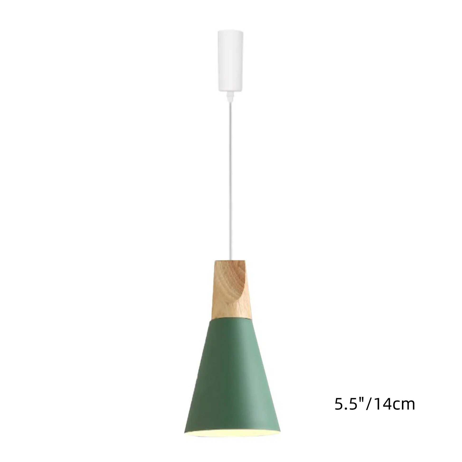 H-Type Track Pendant Lighting White Scandinavian Style Pendant Lights for Kitchen, Dining Room, Bedroom Modern Wood and Aluminum Light(Bulb & Track Rail NOT included)