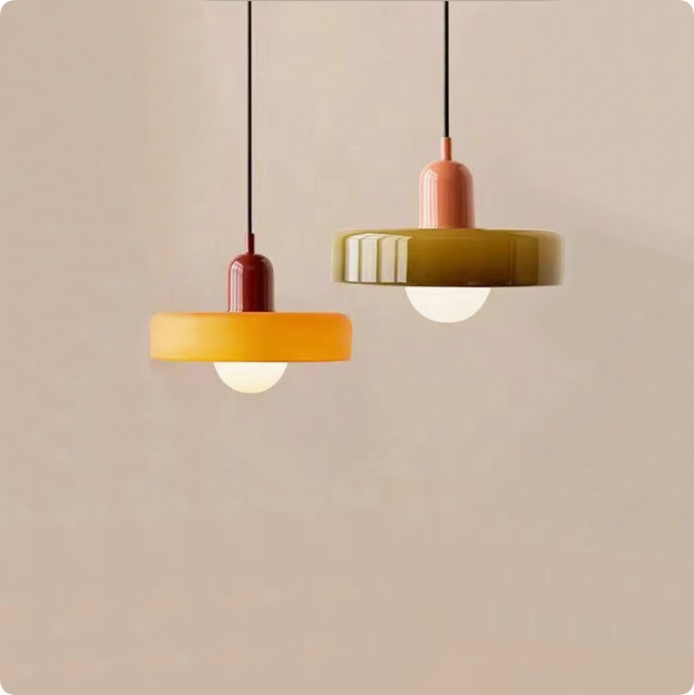 Kiven Minimalist Geometric Pendant Light with "Ring + Sphere" Double Shape, Compact Size Perfect for Hanging Over Dining Table, Bar & Kitchen Island