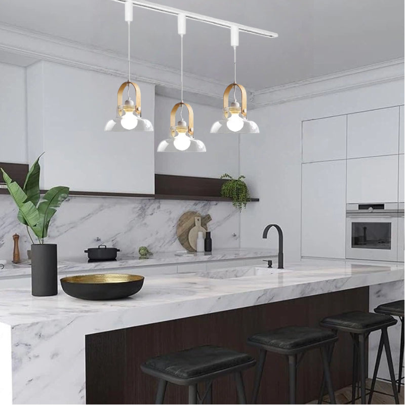 Kiven Nordic Modern Minimalist Single - Head Glass Pendant Lighting: Luxurious & Stylish, Ideal for Dining Tables, Cafes, Bedrooms, Retail Stores & Bar Countertops