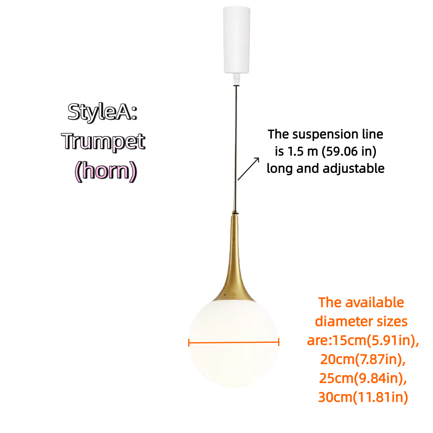Kiven Gold and Milk White Glass Globe Pendant Lights for Nordic Style Dining, Bar, and Boutique Displays - DIY Assembly for Indoor Use